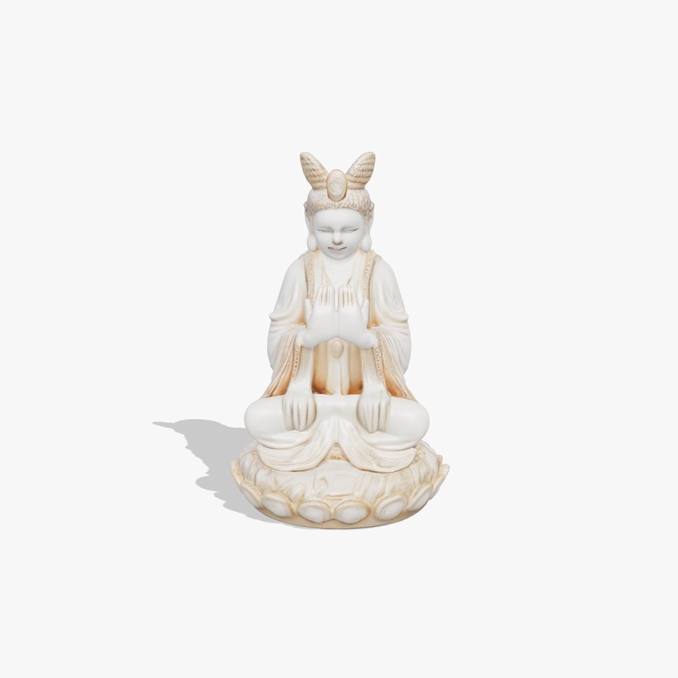 Serene Ivory Buddha model pack